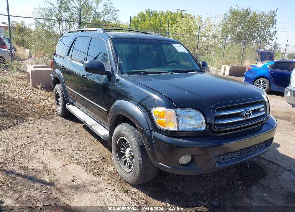 2002 TOYOTA SEQUOIA LIMITED V8 VIN: 5TDBT48A02S064379