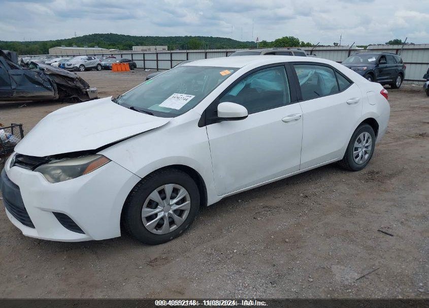 2015 TOYOTA COROLLA L VIN: 2T1BURHE6FC425660