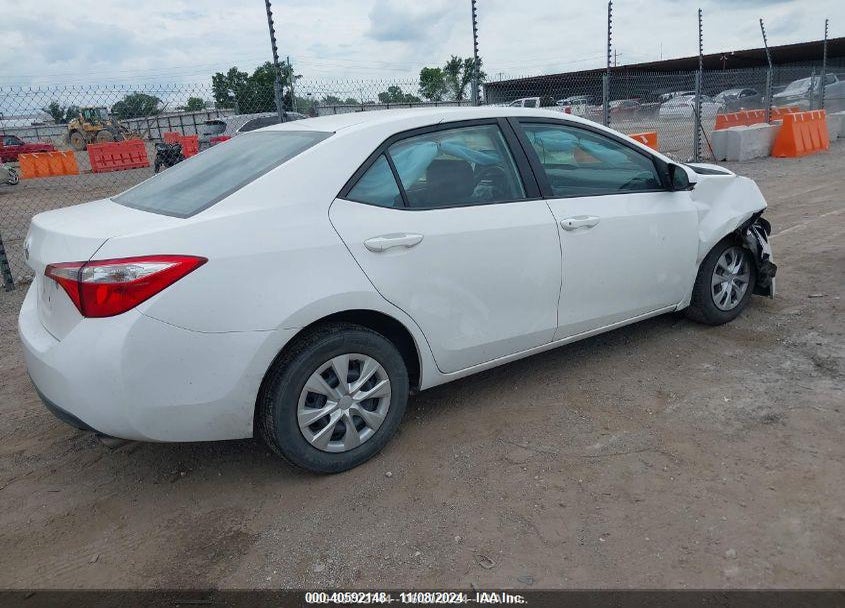 2015 TOYOTA COROLLA L VIN: 2T1BURHE6FC425660