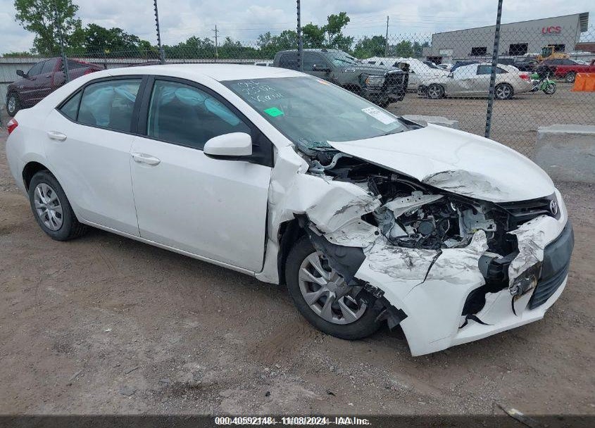 2015 TOYOTA COROLLA L VIN: 2T1BURHE6FC425660