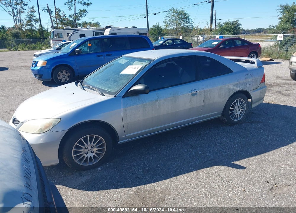 2005 HONDA CIVIC CPE LX VIN: 1HGEM21565L078290