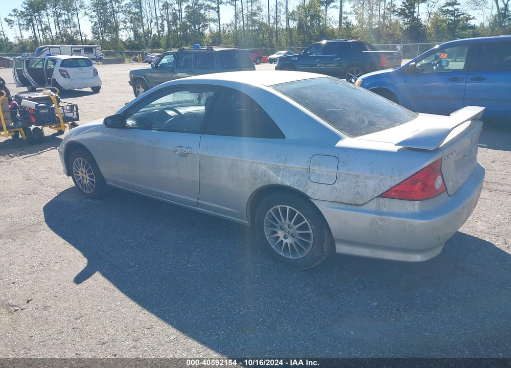 2005 HONDA CIVIC CPE LX VIN: 1HGEM21565L078290