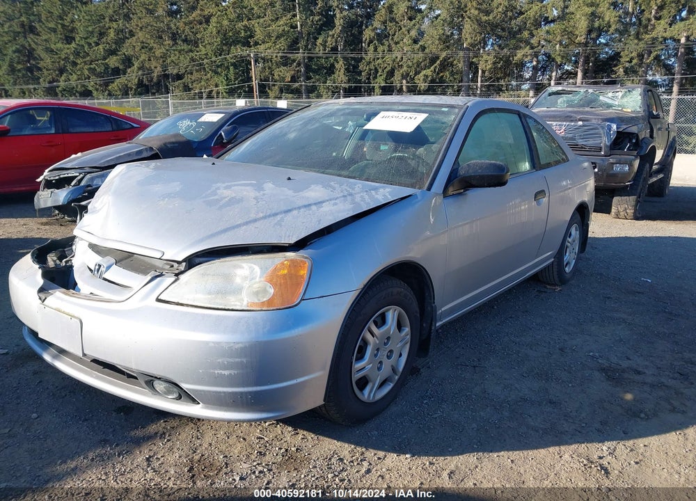 2001 HONDA CIVIC LX VIN: 1HGEM21531L039859