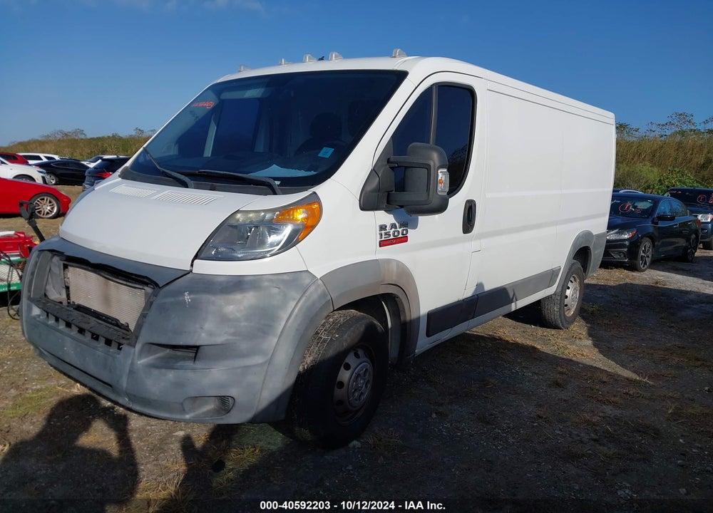 2016 RAM PROMASTER 1500 LOW ROOF VIN: 3C6TRVAG5GE105198