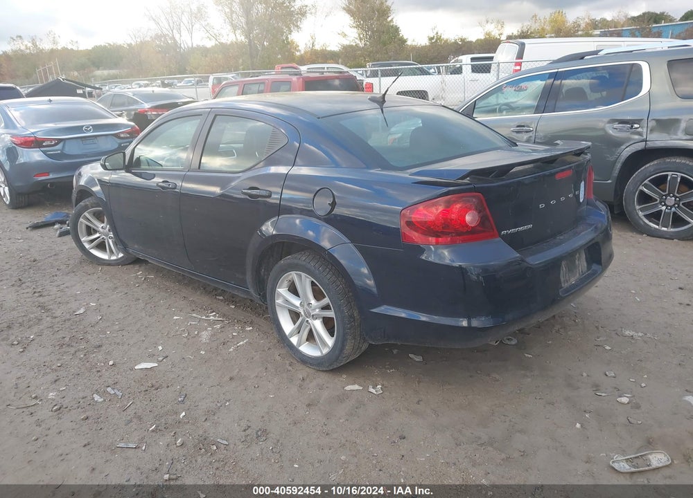 2012 DODGE AVENGER SXT PLUS VIN: 1C3CDZEG8CN187544