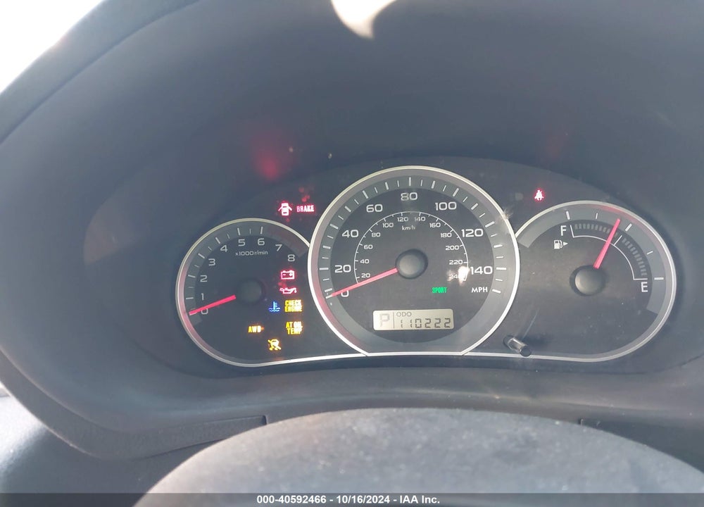 2010 SUBARU IMPREZA 2.5I PREMIUM VIN: JF1GH6B64AH821557