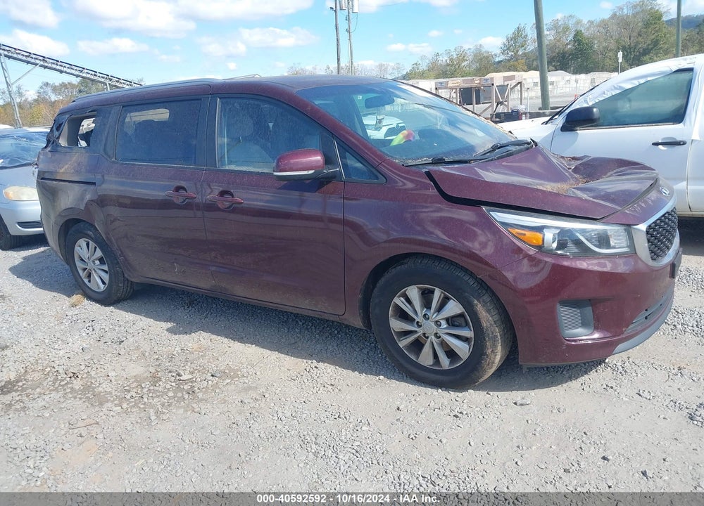 2016 KIA SEDONA LX VIN: KNDMB5C17G6189167