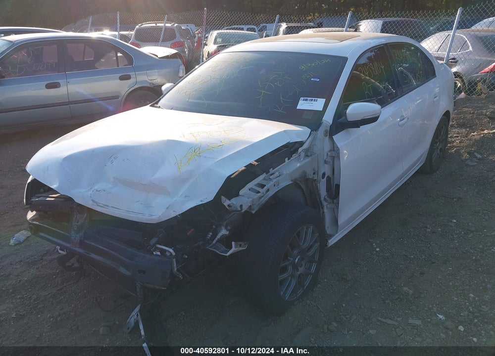 2012 VOLKSWAGEN JETTA 2.5L SE VIN: 3VWDP7AJ8CM404806