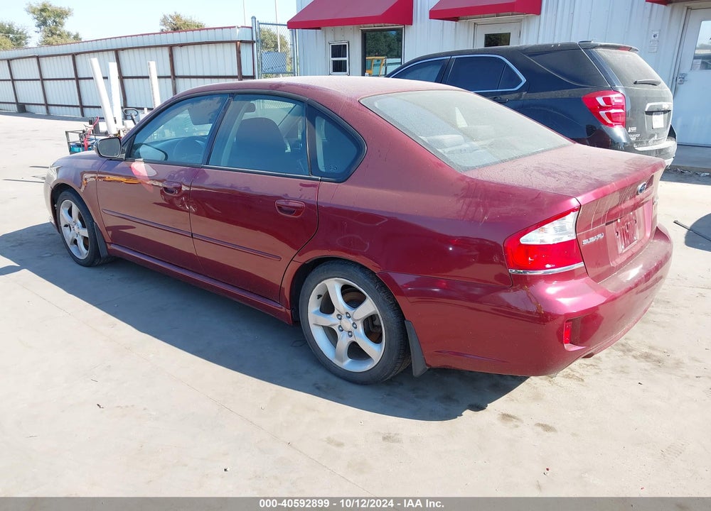 2009 SUBARU LEGACY 2.5I VIN: 4S3BL616797227356
