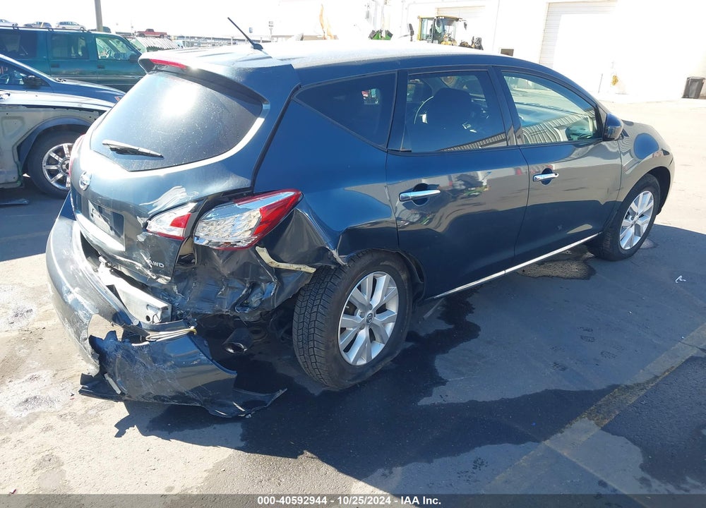 2013 NISSAN MURANO S VIN: JN8AZ1MW4DW306351