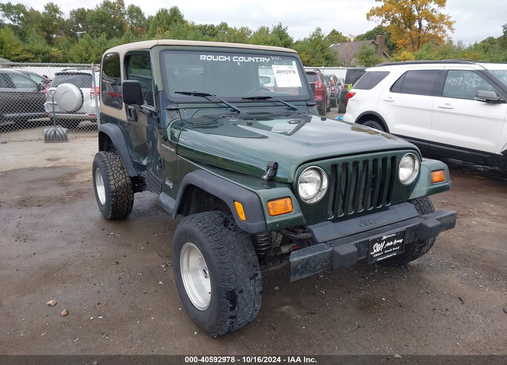 1998 JEEP WRANGLER SE VIN: 1J4FY29P0WP742276