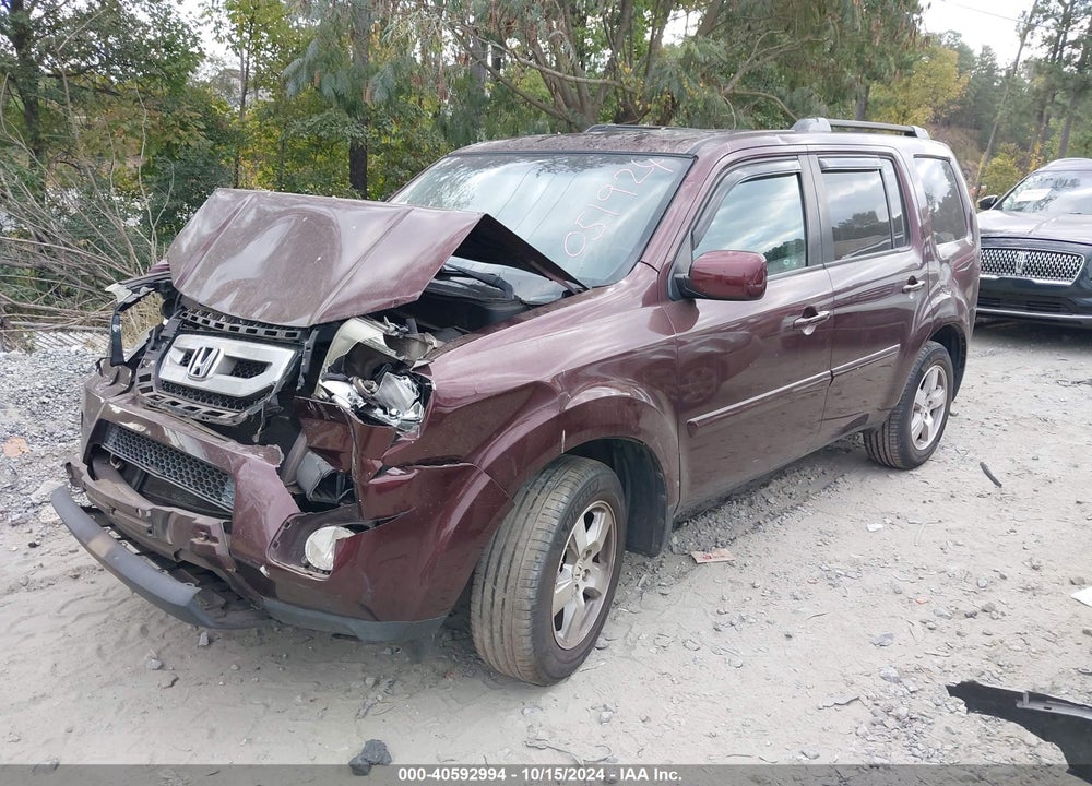 2011 HONDA PILOT EX-L VIN: 5FNYF3H57BB051924