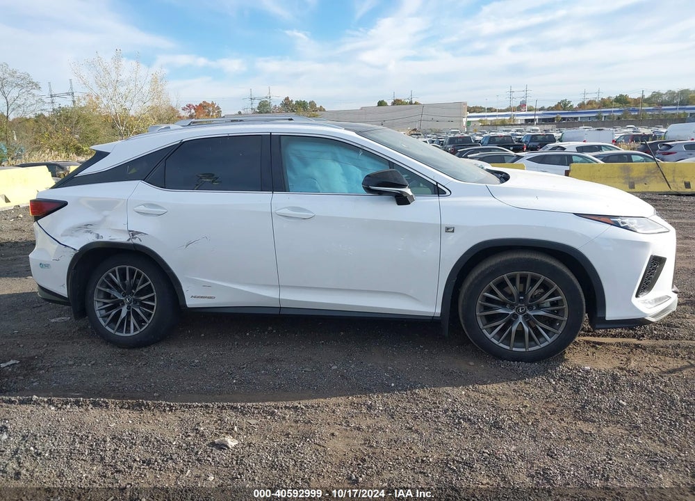 2022 LEXUS RX 450H F SPORT HANDLING VIN: 2T2YGMDA5NC078274