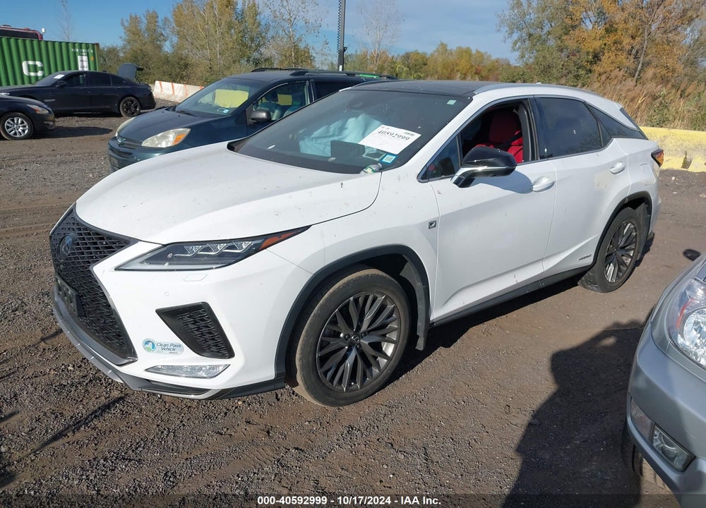 2022 LEXUS RX 450H F SPORT HANDLING VIN: 2T2YGMDA5NC078274