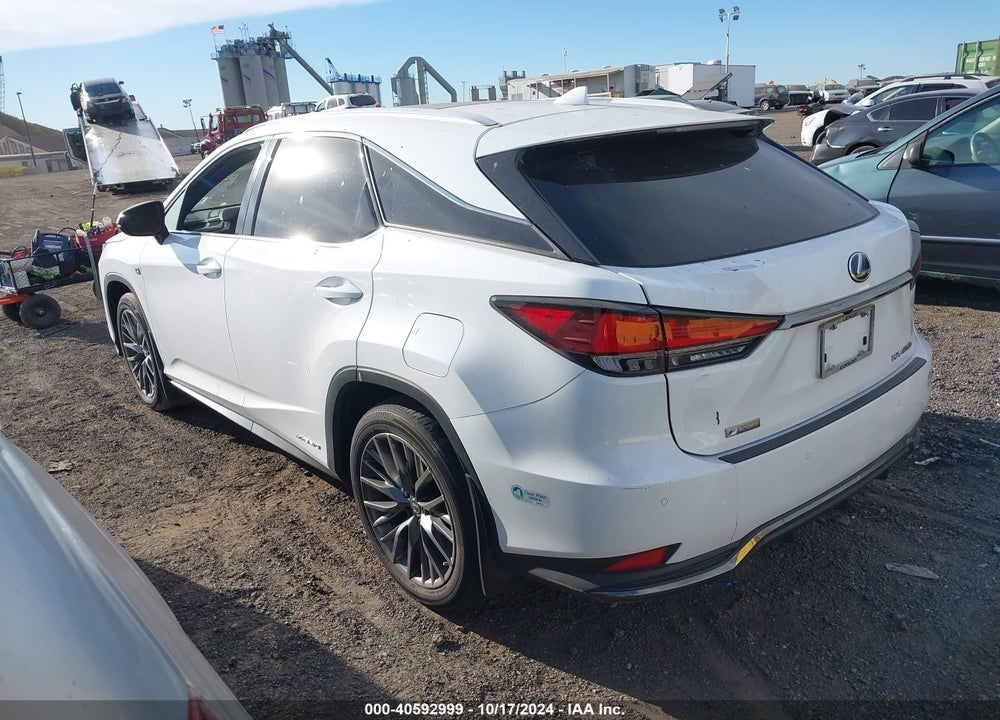 2022 LEXUS RX 450H F SPORT HANDLING VIN: 2T2YGMDA5NC078274