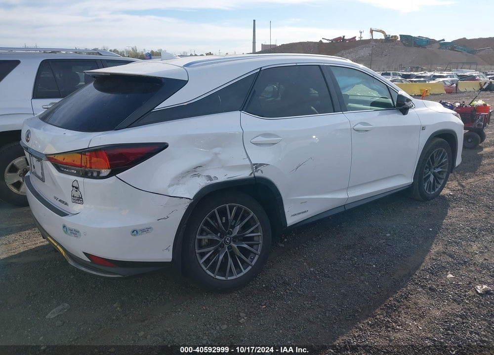 2022 LEXUS RX 450H F SPORT HANDLING VIN: 2T2YGMDA5NC078274