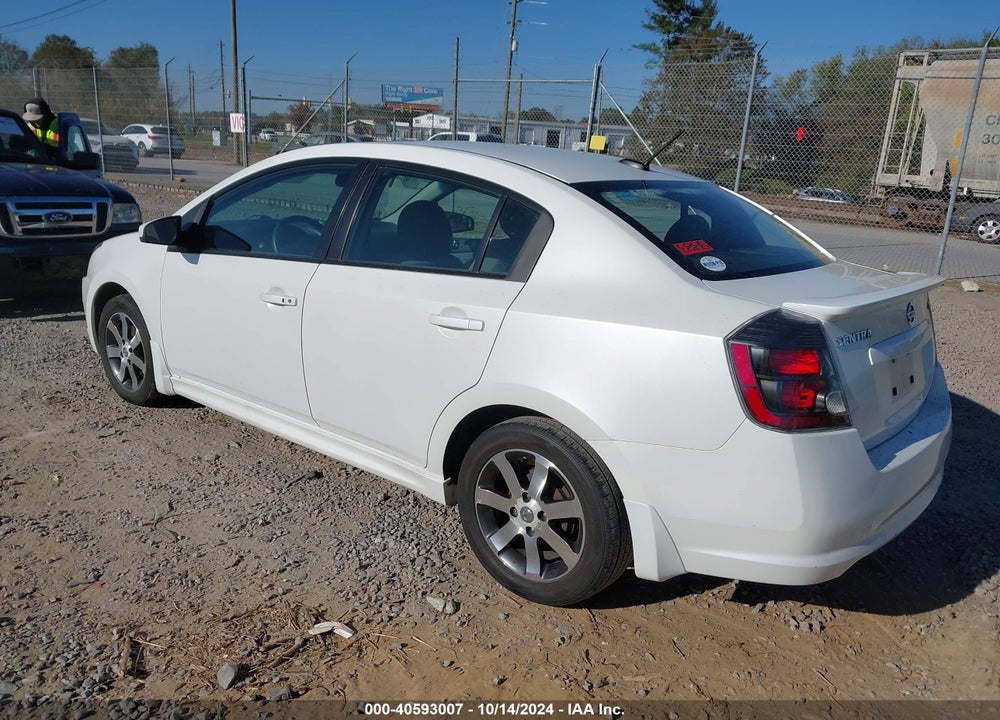 2012 NISSAN SENTRA 2.0 SR VIN: 3N1AB6AP2CL727762