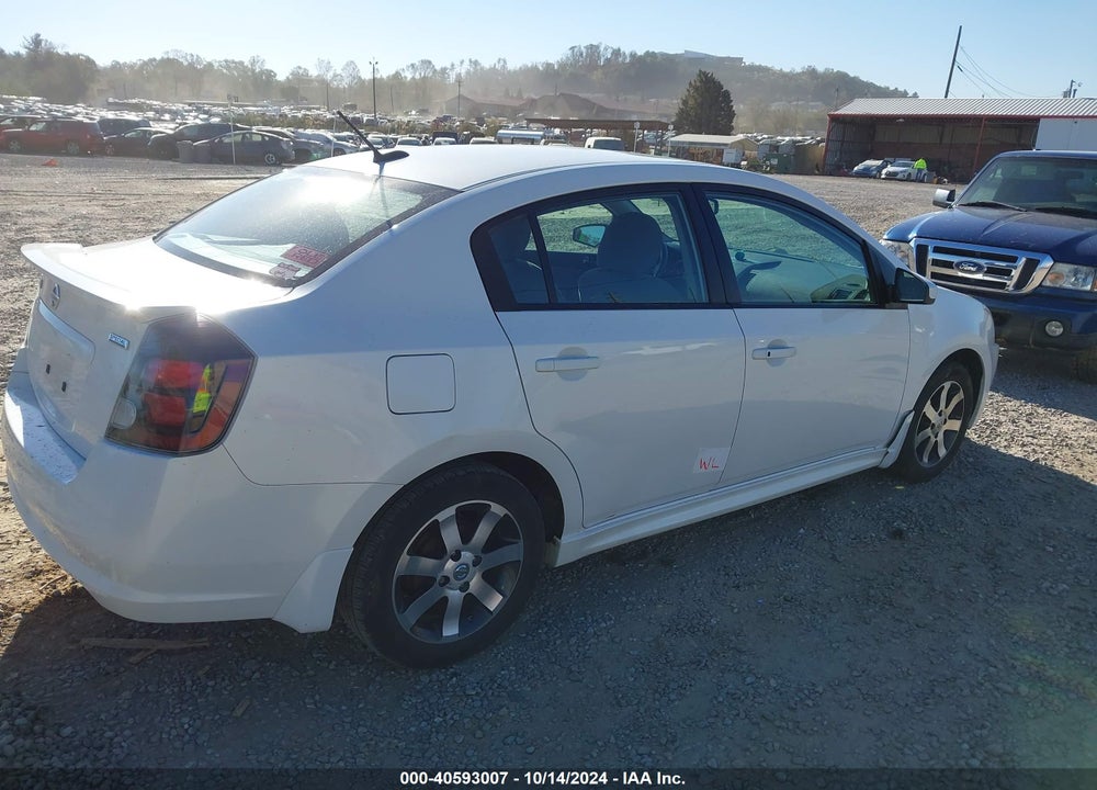 2012 NISSAN SENTRA 2.0 SR VIN: 3N1AB6AP2CL727762
