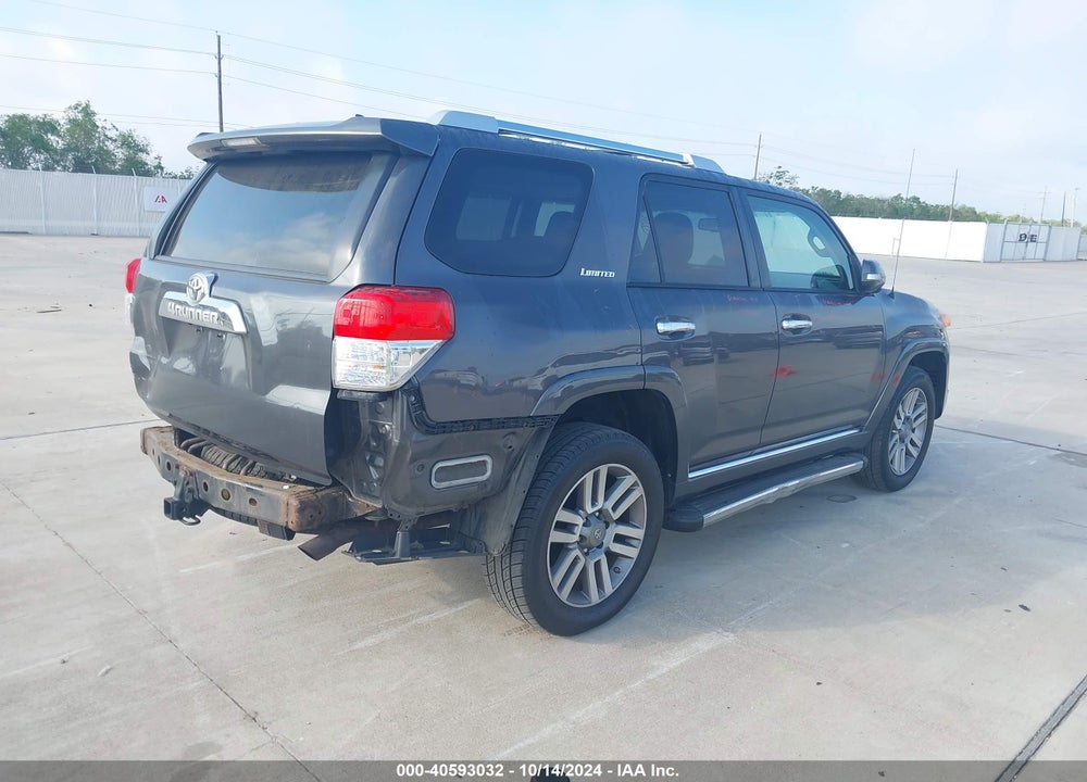 2012 TOYOTA 4RUNNER LIMITED VIN: JTEBU5JR7C5099930
