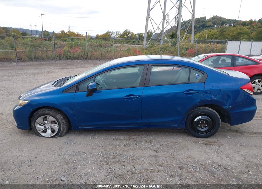 2013 HONDA CIVIC VIN: 19XFB2F59DE289833