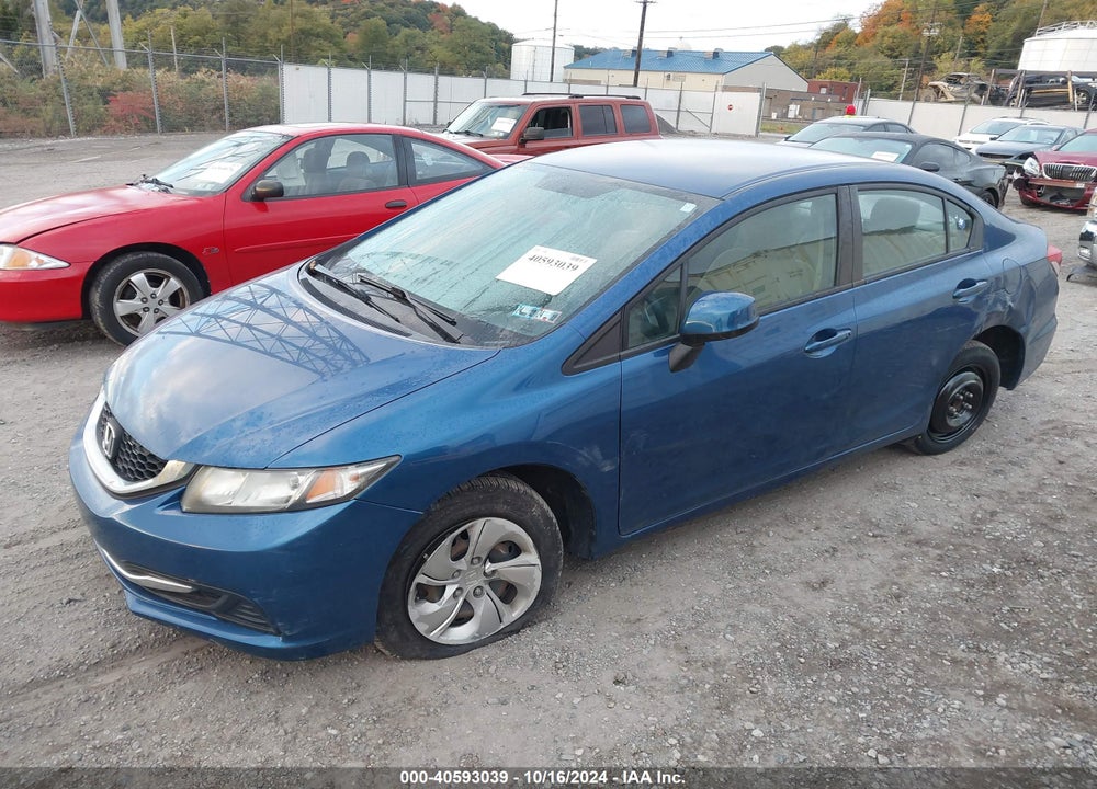 2013 HONDA CIVIC VIN: 19XFB2F59DE289833