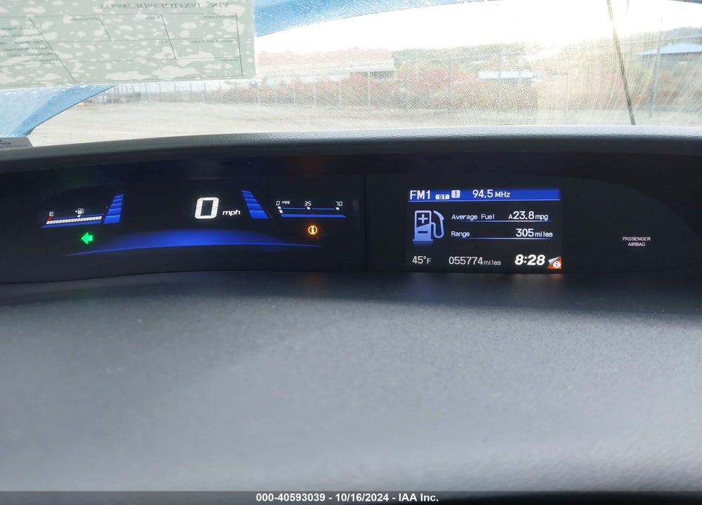 2013 HONDA CIVIC VIN: 19XFB2F59DE289833