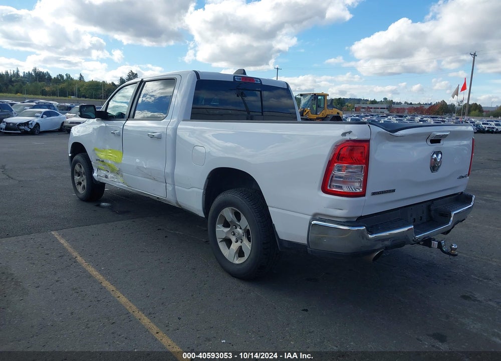 2019 RAM 1500 BIG HORN/LONE STAR 4X4 6'4 BOX VIN: 1C6SRFMT2KN814573