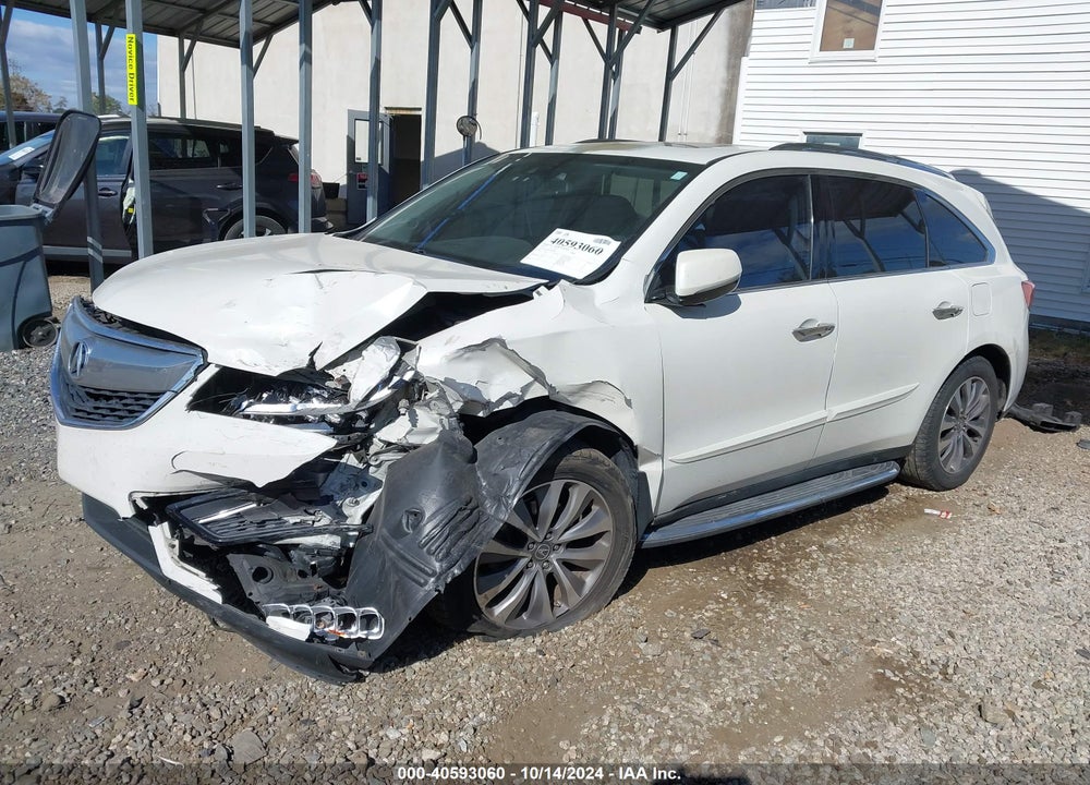 2015 ACURA MDX TECHNOLOGY PACKAGE VIN: 5FRYD4H43FB007040