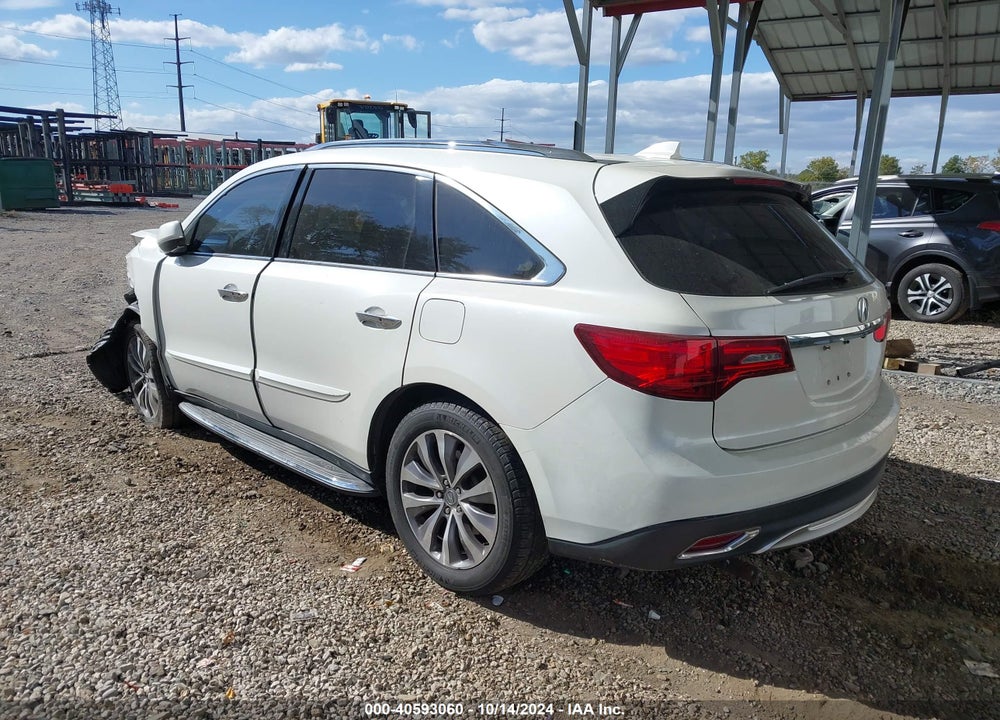 2015 ACURA MDX TECHNOLOGY PACKAGE VIN: 5FRYD4H43FB007040