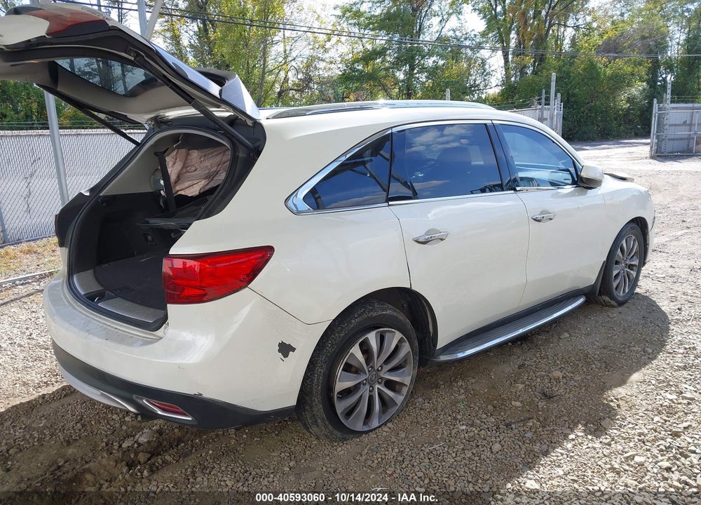 2015 ACURA MDX TECHNOLOGY PACKAGE VIN: 5FRYD4H43FB007040