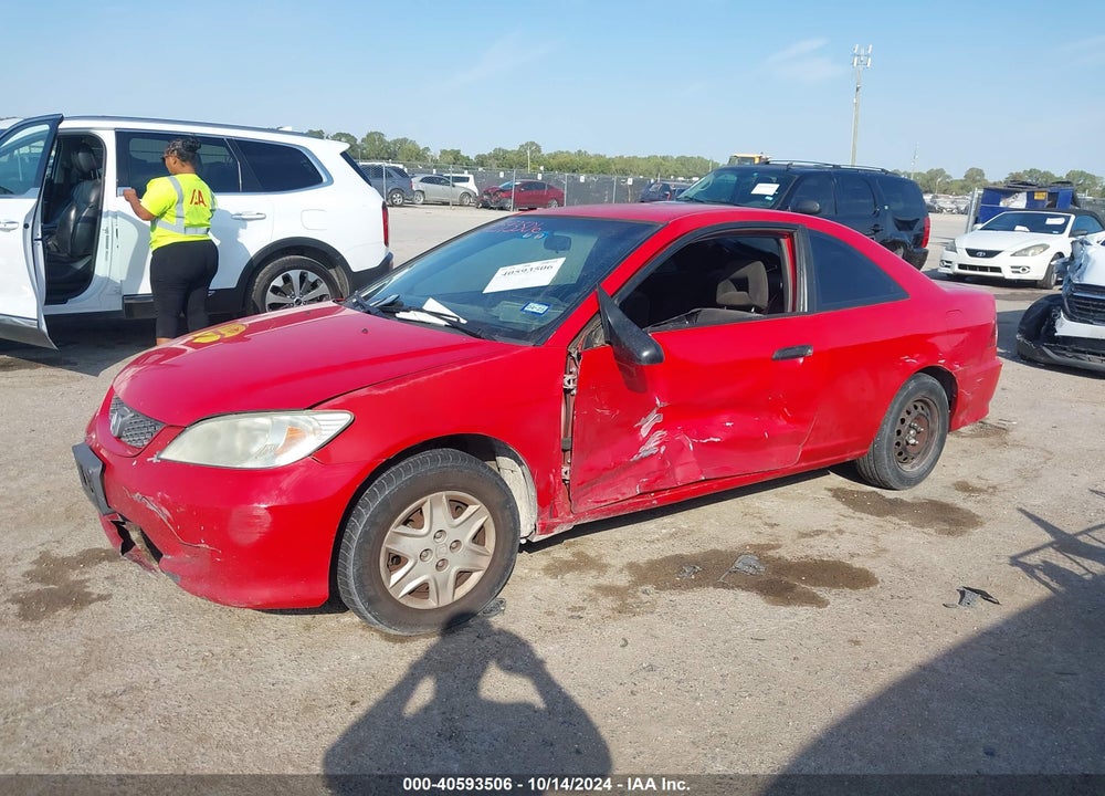 2004 HONDA CIVIC VP VIN: 1HGEM22144L066441