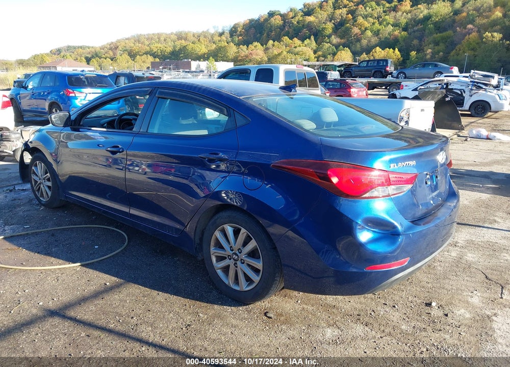 2016 HYUNDAI ELANTRA SE VIN: 5NPDH4AE0GH662668
