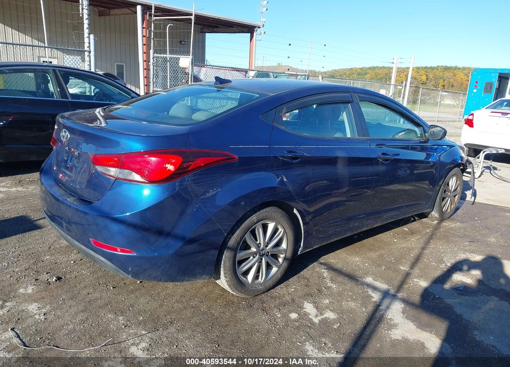 2016 HYUNDAI ELANTRA SE VIN: 5NPDH4AE0GH662668