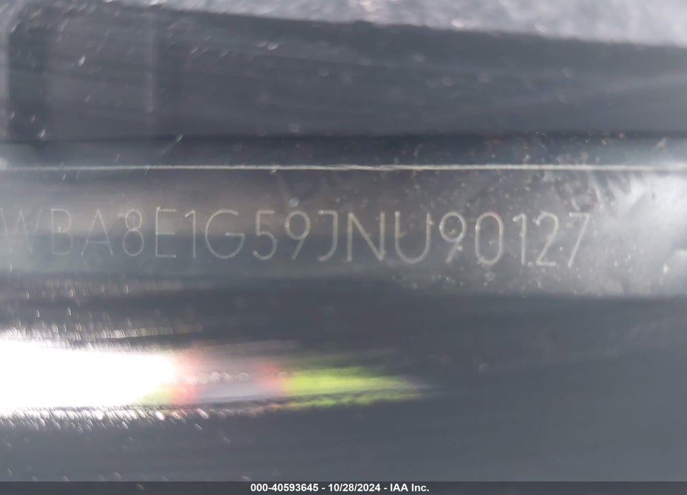 2018 BMW 320I VIN: WBA8E1G59JNU90127