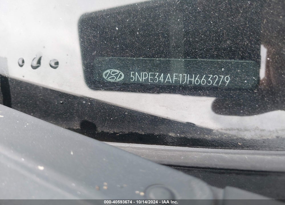 2018 HYUNDAI SONATA SEL VIN: 5NPE34AF1JH663279