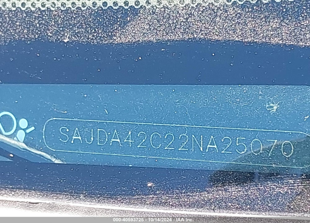 2002 JAGUAR XK8 VIN: SAJDA42C22NA25070