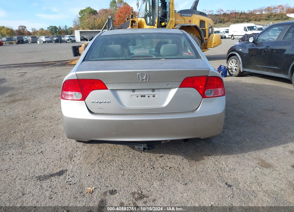 2008 HONDA CIVIC LX VIN: 2HGFA15598H337728