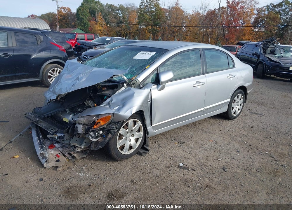 2008 HONDA CIVIC LX VIN: 2HGFA15598H337728