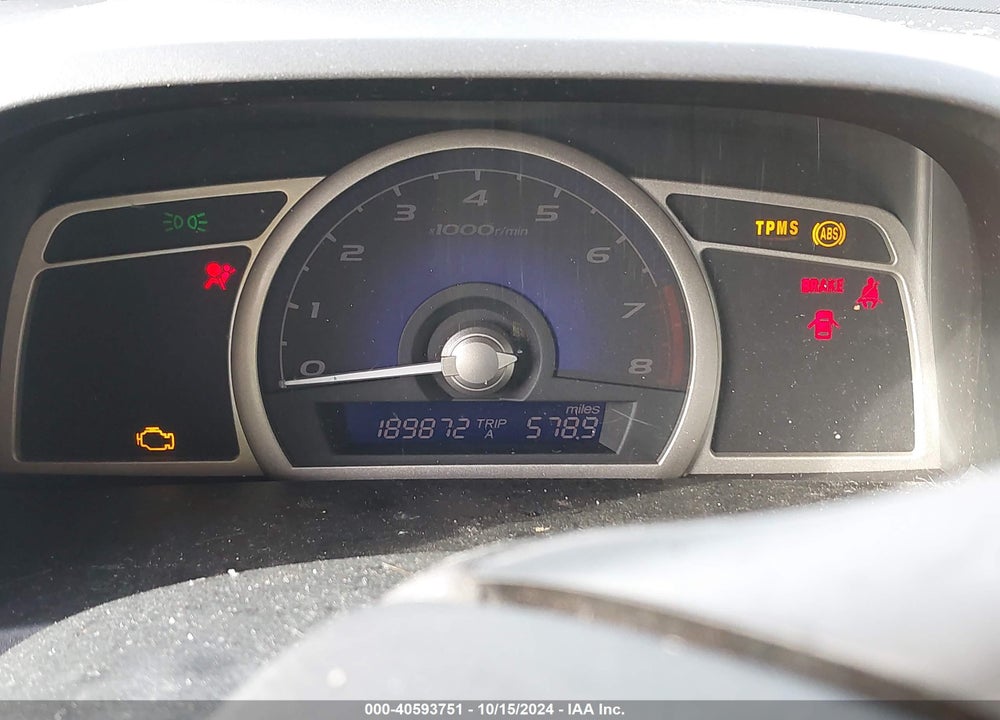 2008 HONDA CIVIC LX VIN: 2HGFA15598H337728