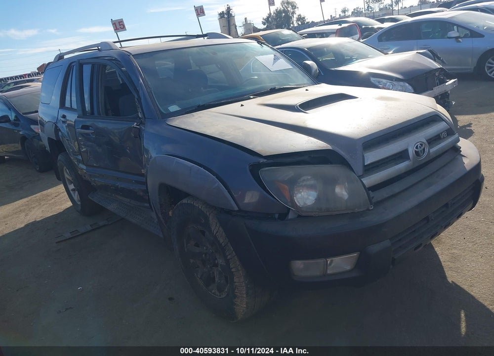 2003 TOYOTA 4RUNNER SR5 SPORT V8 VIN: JTEZT14R130004801