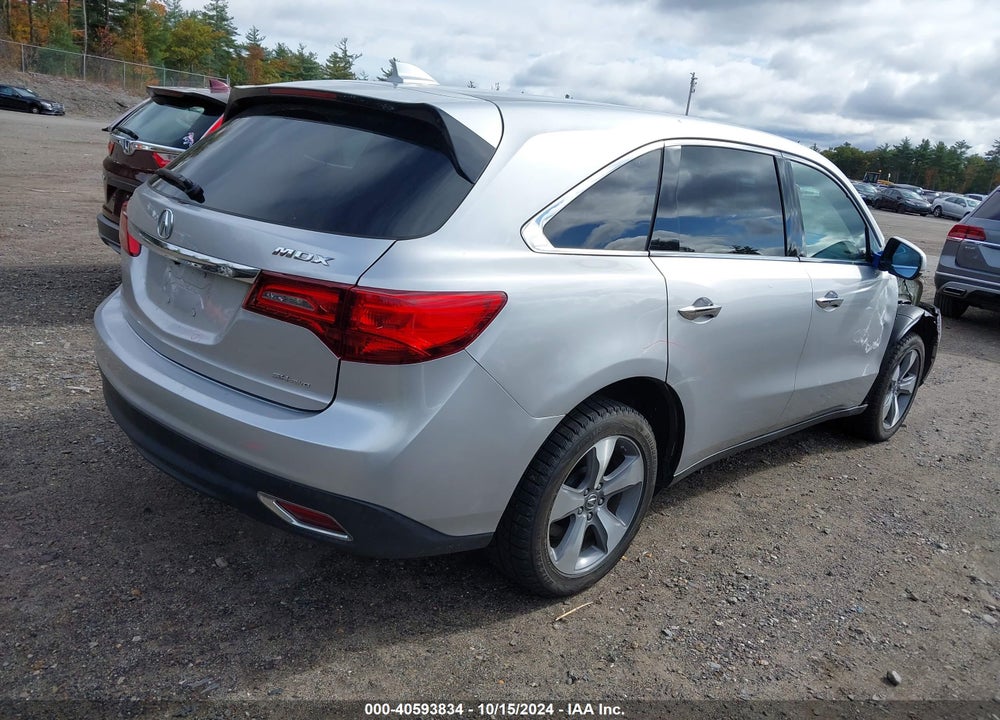 2014 ACURA MDX VIN: 5FRYD4H26EB016389