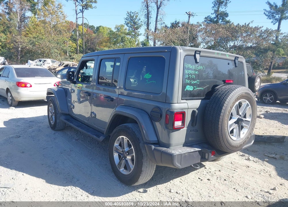 2022 JEEP WRANGLER UNLIMITED SAHARA 4X4 VIN: 1C4HJXEG2NW247930