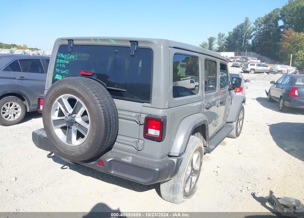 2022 JEEP WRANGLER UNLIMITED SAHARA 4X4 VIN: 1C4HJXEG2NW247930