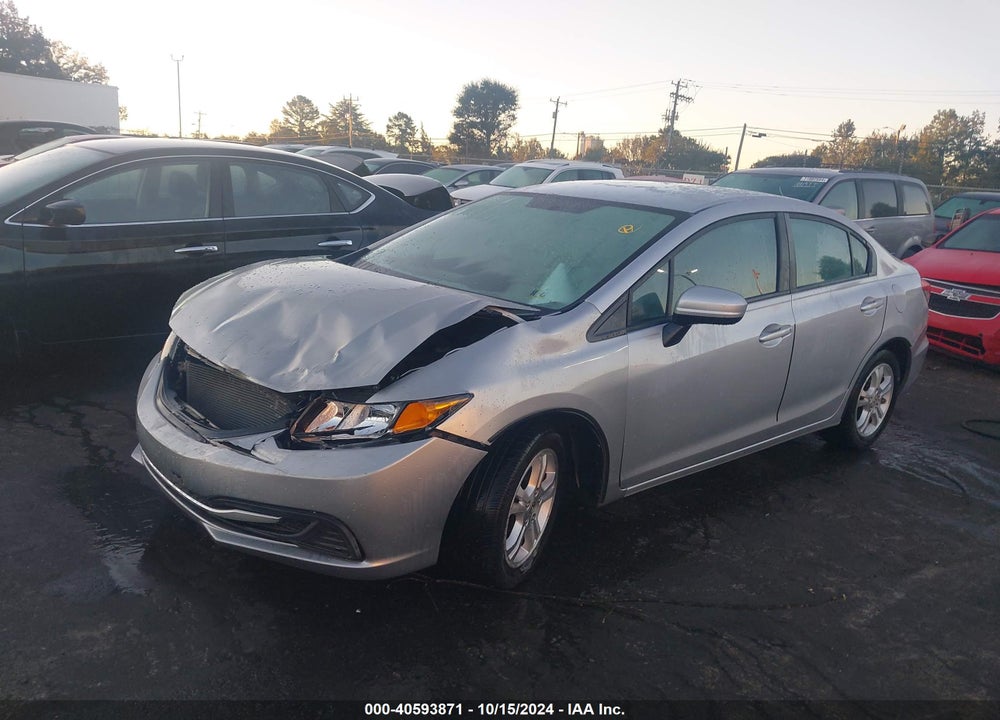 2014 HONDA CIVIC LX VIN: 2HGFB2F58EH525217