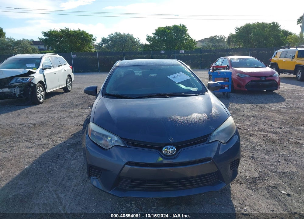 2016 TOYOTA COROLLA LE VIN: 5YFBURHE0GP381110