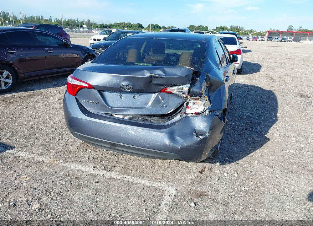 2016 TOYOTA COROLLA LE VIN: 5YFBURHE0GP381110