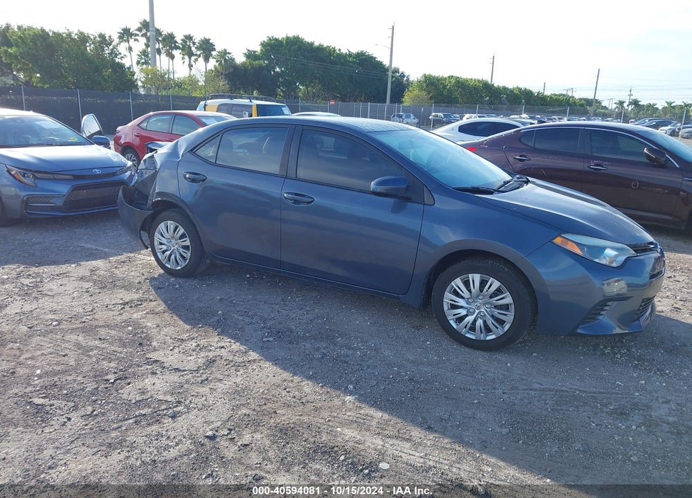 2016 TOYOTA COROLLA LE VIN: 5YFBURHE0GP381110