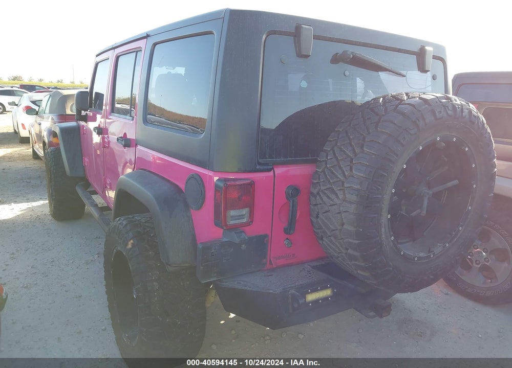 2013 ANGLER JEEP WR UNLIMITED SPORT VIN: 1C4BJWDG1DL648483