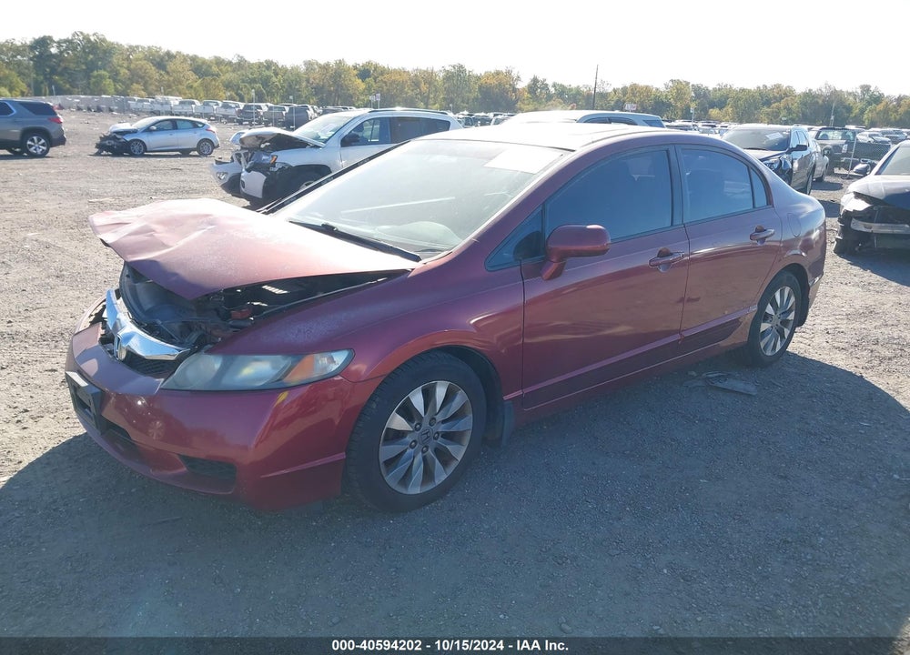 2009 HONDA CIVIC EX VIN: 2HGFA16819H528327