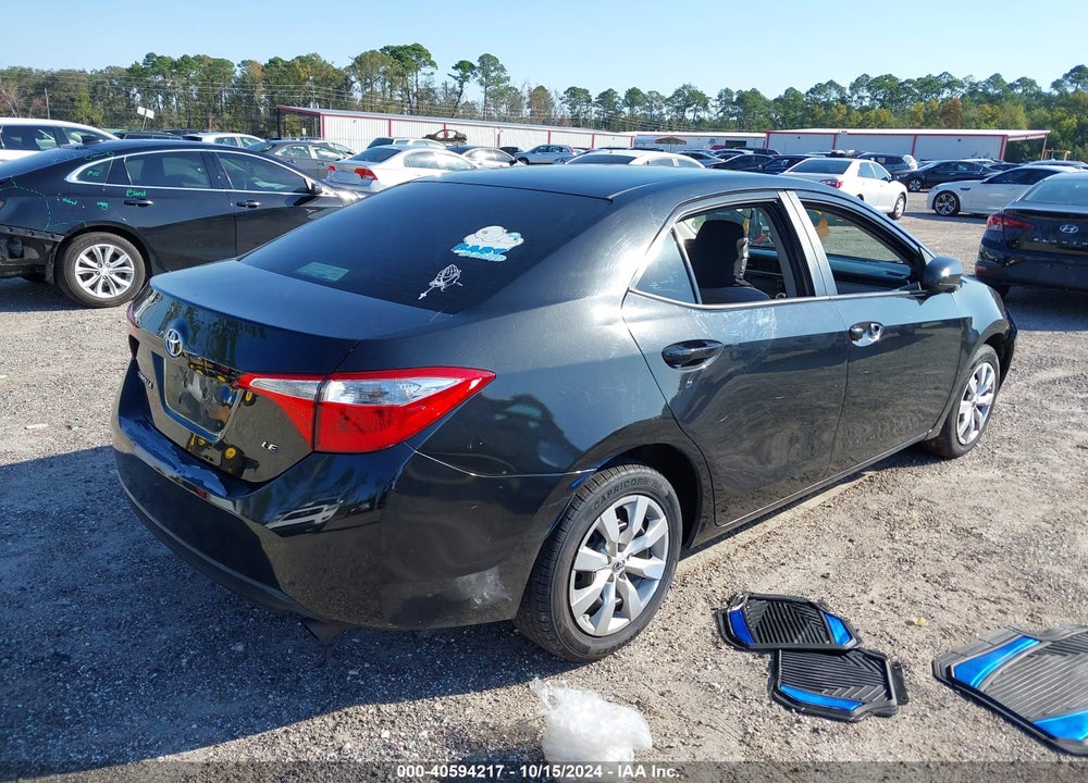 2016 TOYOTA COROLLA LE VIN: 2T1BURHE4GC548049